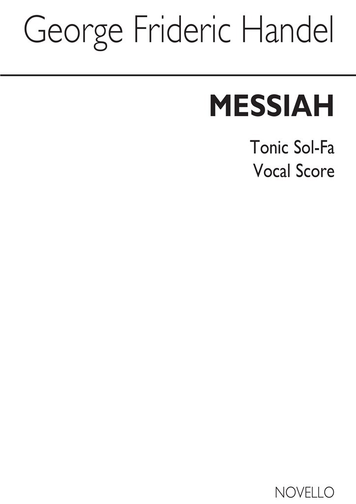 Gf Messiah Tonic Sol Fa (Prout) V/S